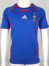 2006 France Home Retro Soccer Jersey