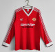 1983 Man Utd Home Long Sleeve Retro Soccer Jersey 长袖