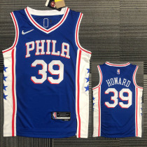 21-22 76ERS HOWARD #39 Blue 75th Anniversary Top Quality Hot Pressing NBA Jersey