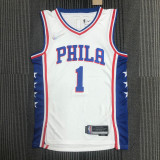 21-22 76ERS HARDEN #1 White 75th Anniversary Top Quality Hot Pressing NBA Jersey