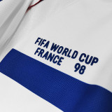 1998 France Away Retro Soccer Jersey(右胸带小字)