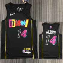 21-22 Miami heat HERRO #14 Black City Edition Top Quality Hot Pressing NBA Jersey