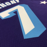 21-22 Lakers ANTHONY #7 Purple City Edition Top Quality Hot Pressing NBA Jersey