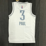 21-22 OKC PAUL #3 White City Edition Top Quality Hot Pressing NBA Jersey