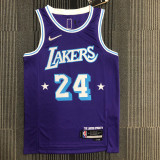 21-22 Lakers BRYANT #24 Purple City Edition Top Quality Hot Pressing NBA Jersey
