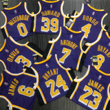 21-22 Lakers BRYANT #24 Purple Trapeze Edition Top Quality Hot Pressing NBA Jersey