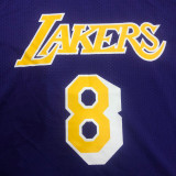 Lakers BRYANT # 8 Purple MitchellNess Retro Jerseys