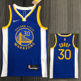 21-22 Warriors CURRY #30 Blue 75th Anniversary Top Quality Hot Pressing NBA Jersey