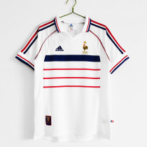 1998 France Away Retro Soccer Jersey (不带小字)