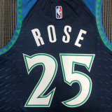 21-22 Timberwolves ROSE #25 Blue City Edition Top Quality Hot Pressing NBA Jersey