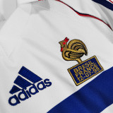 1998 France Away Retro Soccer Jersey(右胸带小字)