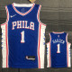 21-22 76ERS HARDEN #1 Blue 75th Anniversary Top Quality Hot Pressing NBA Jersey