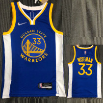 21-22 Warriors WISEMAN #33 Blue 75th Anniversary Top Quality Hot Pressing NBA Jersey