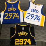 21-22 Warriors CURRY #2.974 Blue 75th Anniversary Top Quality Hot Pressing NBA Jersey