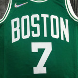 21-22 Celtics BROWN #7 Green 75th Anniversary Top Quality Hot Pressing NBA Jersey