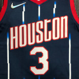 21-22 Rockets PORTER JR. #3 Dark blue City Edition Top Quality Hot Pressing NBA Jersey