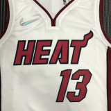 21-22 Heat ADEBAYO #13 White 75th Anniversary Top Quality Hot Pressing NBA Jersey