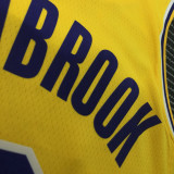 21-22 Lakers WESTBROOK #0 Yellow 75th Anniversary Top Quality Hot Pressing NBA Jersey