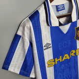 1994-1996 Man Utd Away Blue Retro Soccer Jersey