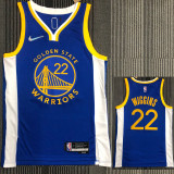 21-22 Warriors WIGGINS #22 Blue 75th Anniversary Top Quality Hot Pressing NBA Jersey