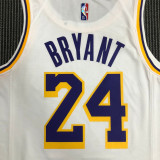 21-22 Lakers BRYANT #24 White 75th Anniversary Top Quality Hot Pressing NBA Jersey