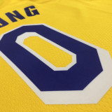 21-22 Lakers YOUNG #0 Yellow 75th Anniversary Top Quality Hot Pressing NBA Jersey