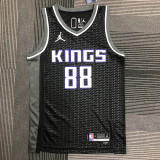 21-22 Kings QUETA #88 Black Trapeze Edition Top Quality Hot Pressing NBA Jersey