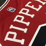 21-22 Bulls PIPPEN #33 Red 75th Anniversary Top Quality Hot Pressing NBA Jersey
