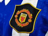 1996-1997 Man Utd Blue Away Retro Soccer Jersey