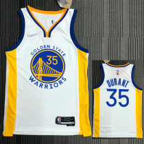 21-22 Warriors DURANT #35 White 75th Anniversary Top Quality Hot Pressing NBA Jersey