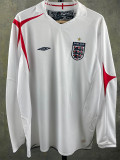 2006 England Home Retro Long Sleeve Soccer Jersey (长袖)