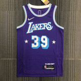 21-22 Lakers HOWARD #39 Purple City Edition Top Quality Hot Pressing NBA Jersey