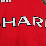 1999-2000 Man Utd Home Long Sleeve Retro Soccer Jersey (长袖)(决赛版)