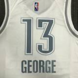 21-22 OKC GEORGE #13 White City Edition Top Quality Hot Pressing NBA Jersey