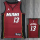 21-22 Heat ADEBAYO #13 Red 75th Anniversary Trapeze Edition Top Quality Hot Pressing NBA Jersey