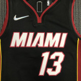 21-22 Heat ADEBAYO #13 Black 75th Anniversary Top Quality Hot Pressing NBA Jersey