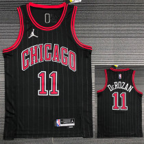 21-22 Bulls DEROZAN #11 Black Trapeze Edition Top Quality Hot Pressing NBA Jersey