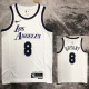 22-23 LAKERS BRYANT #8 White City Edition Top Quality Hot Pressing NBA Jersey