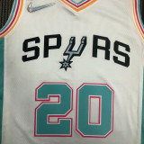 21-22 Sa Spurs GINOBILI #20 White City Edition Top Quality Hot Pressing NBA Jersey