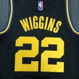 21-22 Warriors WIGGINS #22 Black City Edition Top Quality Hot Pressing NBA Jersey