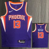 21-22 Suns NASH #13 Purple 75th Anniversary Top Quality Hot Pressing NBA Jersey