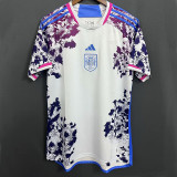2023 Spain Purple Blue White Fans Soccer Jersey 没星