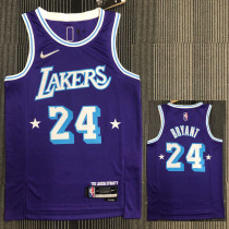 21-22 Lakers BRYANT #24 Purple City Edition Top Quality Hot Pressing NBA Jersey