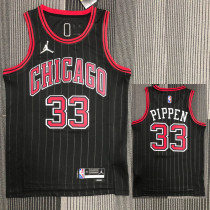 21-22 Bulls PIPPEN #33 Black Trapeze Edition Top Quality Hot Pressing NBA Jersey