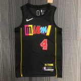 21-22 Miami heat OLADIPO #4 Black City Edition Top Quality Hot Pressing NBA Jersey