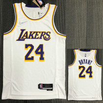 21-22 Lakers BRYANT #24 White 75th Anniversary Top Quality Hot Pressing NBA Jersey