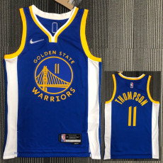 21-22 Warriors THOMPSON #11 Blue 75th Anniversary Top Quality Hot Pressing NBA Jersey