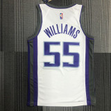 21-22 Kings WILLIAMS #55 White 75th Anniversary Top Quality Hot Pressing NBA Jersey