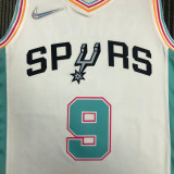 21-22 Sa Spurs PARKER #9 White City Edition Top Quality Hot Pressing NBA Jersey