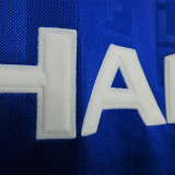 1988-1990 Man Utd Away Blue Retro Soccer Jersey